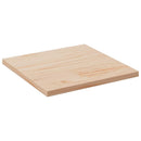 bordplade 50x50x2,5 cm firkantet massivt fyrretræ
