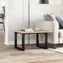 sofabord 60x60x40 cm O-stel massivt fyrretræ og stål