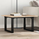 sofabord 70x70x40 cm O-stel massivt fyrretræ og stål