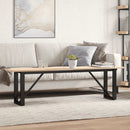sofabord 160x40x45 cm O-stel massivt fyrretræ og stål
