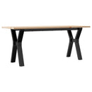 sofabord 110x40x45 cm Y-stel massivt fyrretræ og stål