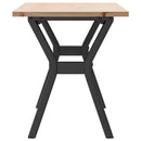 sofabord 110x40x45 cm Y-stel massivt fyrretræ og stål