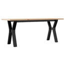 sofabord 110x40x45 cm Y-stel massivt fyrretræ og stål