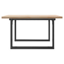 sofabord 80x80x45,5 cm O-stel massivt fyrretræ og stål