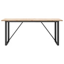 spisebord 180x90x75,5 cm O-stel massivt fyrretræ og stål