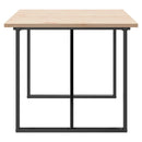 spisebord 180x90x75,5 cm O-stel massivt fyrretræ og stål