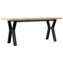 sofabord 110x40x45,5 cm Y-stel massivt fyrretræ og stål