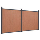 hegnspanel 353x186 cm WPC brun