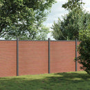 hegnspanel 353x186 cm WPC brun