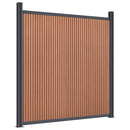 hegnspanel 526x186 cm WPC brun