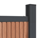 hegnspanel 699x186cm WPC brun