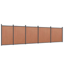 Hegnspanel 872x186 cm WPC brun