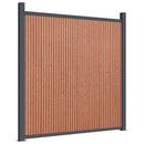 Hegnspanel 872x186 cm WPC brun