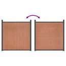 Hegnspanel 872x186 cm WPC brun