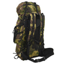 vandretaske 60 l camouflage oxfordstof grøn