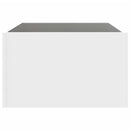 sofabord med Infinity LED-lys 70x50x30 cm hvid