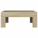 sofabord med Infinity LED-lys 70x50x30 cm sonoma-eg