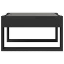 sofabord med Infinity LED-lys 50x53x30 cm sort