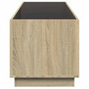 sofabord med Infinity LED-lys 90x50x50 cm sonoma-eg