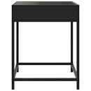 sofabord med Infinity LED-lys 40x40x51 cm sort