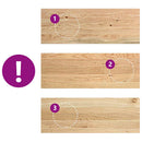 trappemåtter 4 stk ubehandlet 70x25x2 cm massivt egetræ