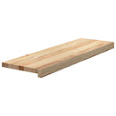 trappemåtter 4 stk ubehandlet 80x30x2 cm massivt egetræ