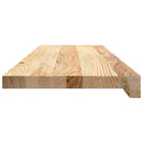 trappemåtter 4 stk ubehandlet 80x30x2 cm massivt egetræ