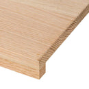 trappemåtter 8 stk ubehandlet 100x30x2 cm massivt egetræ