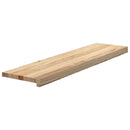 trappemåtter 12 stk ubehandlet 100x25x2 cm massivt egetræ