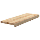 trappemåtter 12 stk ubehandlet 70x30x2 cm massivt egetræ