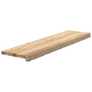 trappemåtter 16 stk ubehandlet 100x25x2 cm massivt egetræ