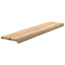 trappemåtter 16 stk ubehandlet 110x25x2 cm massivt egetræ