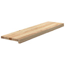 trappemåtter 16 stk ubehandlet 100x30x2 cm massivt egetræ