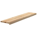 trappemåtter 20 stk ubehandlet 120x25x2 cm massivt egetræ