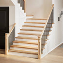 trappemåtter 20 stk ubehandlet 120x30x2 cm massivt egetræ