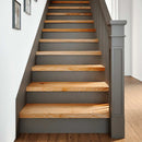 trappemåtter 4 stk lysebrun 70x25x2 cm massivt egetræ