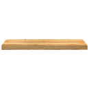 trappemåtter 4 stk lysebrun 80x30x2 cm massivt egetræ