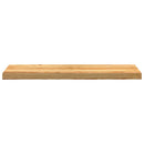 trappemåtter 12 stk. lysebrun 90x30x2 cm massivt egetræ