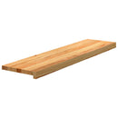 trappemåtter 20 stk. lysebrun 110x30x2 cm massivt egetræ