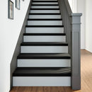 trappemåtter 8 stk. brunsort 80x25x2 cm massivt egetræ