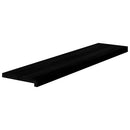 trappemåtter 8 stk. brunsort 110x30x2 cm massivt egetræ
