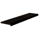 trappemåtter 12 stk. brunsort 110x25x2 cm massivt egetræ