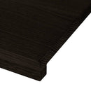 trappemåtter 12 stk. brunsort 110x30x2 cm massivt egetræ