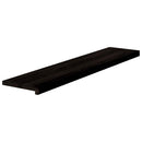 trappemåtter 12 stk. brunsort 120x30x2 cm massivt egetræ