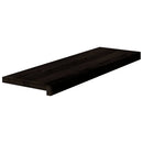 trappemåtter 16 stk. brunsort 80x25x2 cm massivt egetræ
