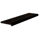 trappemåtter 16 stk. brunsort 100x25x2 cm massivt egetræ
