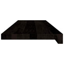 trappemåtter 16 stk. brunsort 80x30x2 cm massivt egetræ