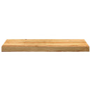 trappemåtter 2 stk lysebrun 70x25x2 cm massivt egetræ
