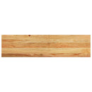 trappemåtter 2 stk lysebrun 100x30x2 cm massivt egetræ