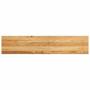 trappemåtter 2 stk lysebrun 120x30x2 cm massivt egetræ